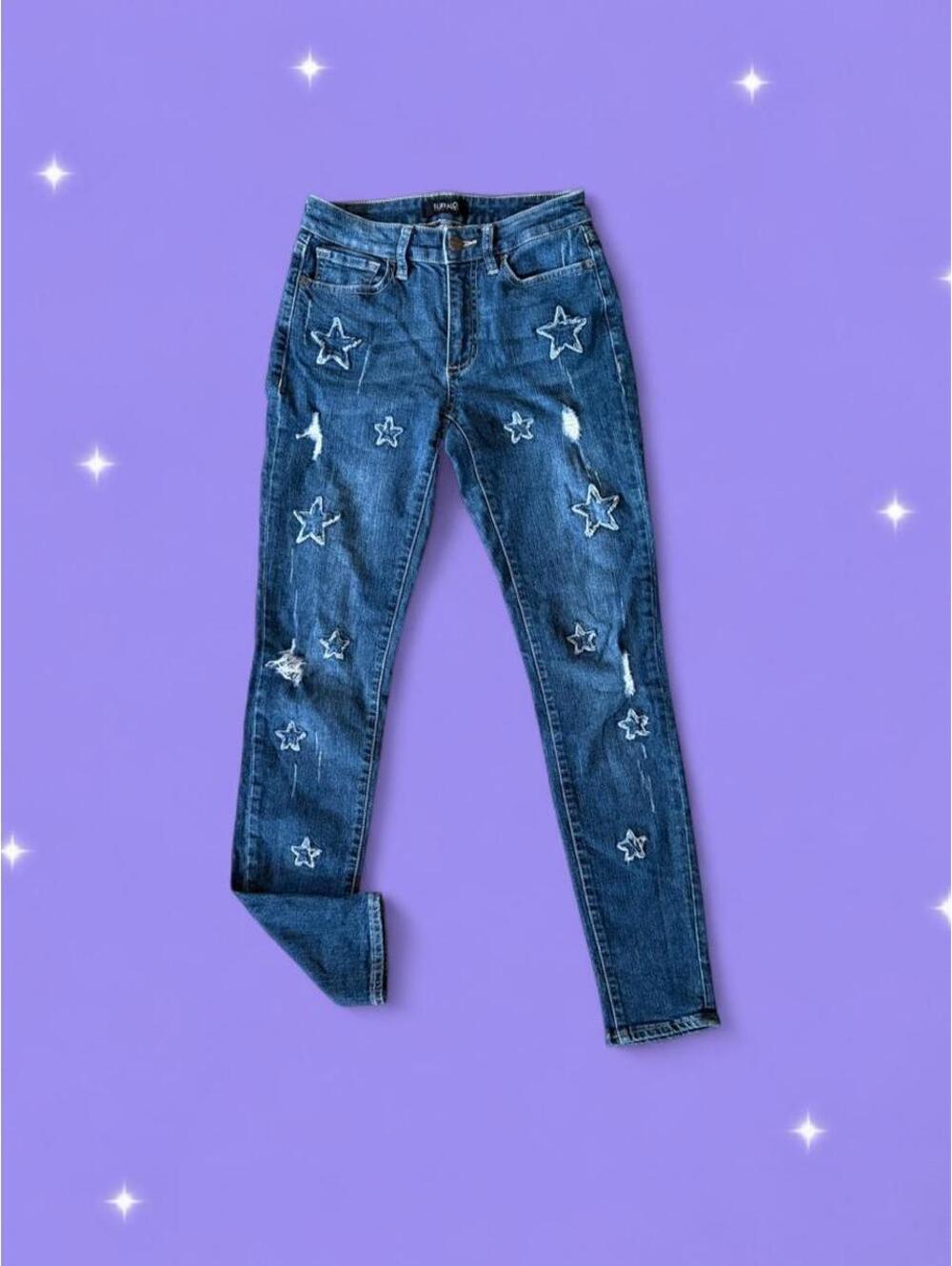 Buffalo David Bitton Women's Blue and Navy Jeans